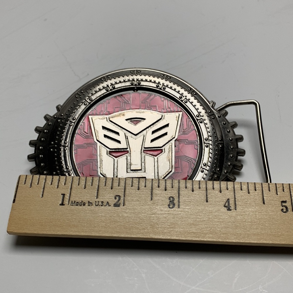 Boucle De Ceinture Transformers Autobot Optimus Prime - Chrome Double Face - Occasion
